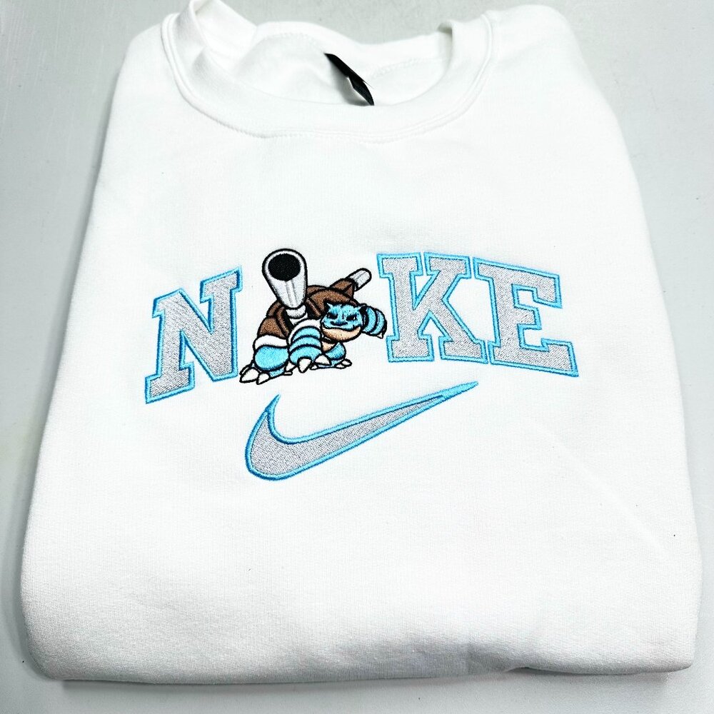 Nike Pokemon Blastoise Embroidered Adult Unisex Crewneck Sweatshirt Anime